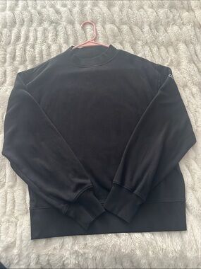 Women’s Alo Yoga Black Sweater Crew Size Small